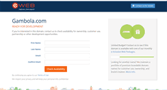 Desktop Screenshot of gambola.com